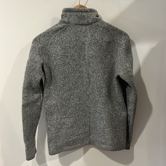 Patagonia Gray Zip Up Sweater with High Collar size small - Picture 6 of 8